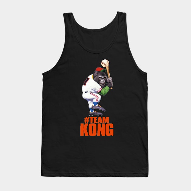 Godzilla vs Kong - Official Team Kong Baseball Tank Top by Pannolinno